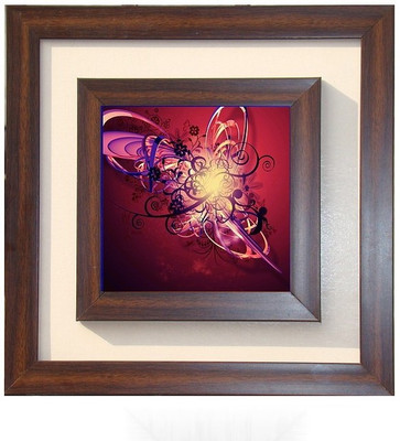 

Lila Painting DVL- M- 614 With Wooden Frame Canvas Art(15 inch X 15 inch)
