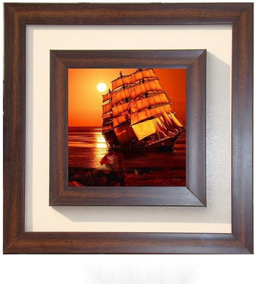 

Lila Painting DVL- S-1013 With Wooden Frame Canvas Art(12 inch X 12 inch)