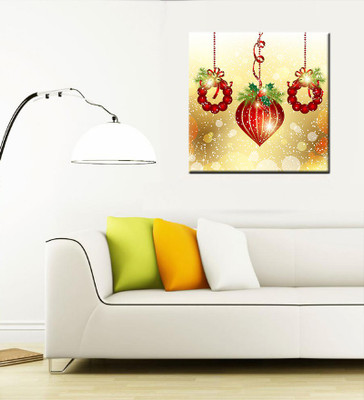 

Tallenge Christmas Collection - Christmas Ornaments - Gallery Wrap Canvas Art(15 inch X 15 inch, Stretched)