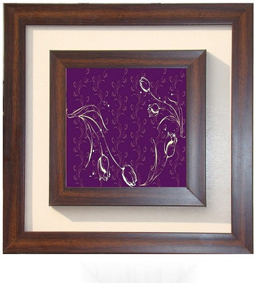 

Lila Painting DVL- S- 230 With Wooden Frame Canvas Art(12 inch X 12 inch)