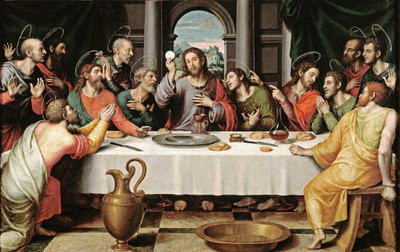 Elegance LAST SUPPER Canvas 42 inch x 66.5 inch Painting(Without Frame)