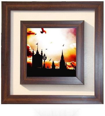 

Lila Painting DVL- S- 218 With Wooden Frame Canvas Art(12 inch X 12 inch)