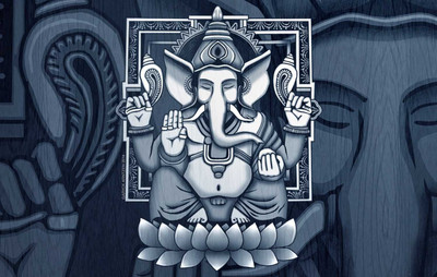

Tallenge - Digital Art - Ganpati Vinayak - Unframed Rolled Digital Art Print On Photographic Paper(12 inch X 8 inch, Rolled)