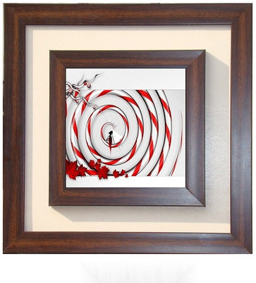 

Lila Painting DVL- L- 355 With Wooden Frame Canvas Art(18 inch X 18 inch)