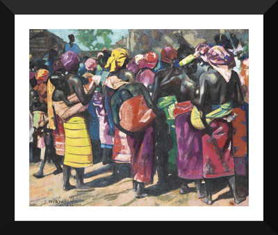 

Tallenge - Jacques Majorelle - Guinea Women - Framed A3 Size Poster Paper Print(17 inch X 12 inch, Framed)