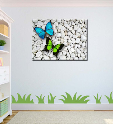 

Tallenge Art For Kids Room Décor - Beautiful Butterflies Sitting On Pebbles - A3 Size Rolled Poster Paper Print(16.5 inch X 11.7 inch, Rolled)