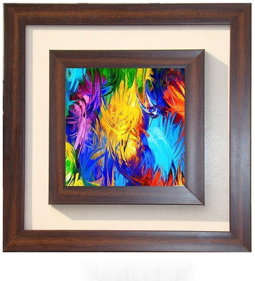 

Lila Painting DVL- S- 547 With Wooden Frame Canvas Art(12 inch X 12 inch)