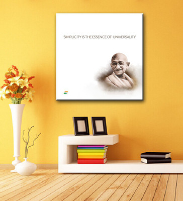 

Tallenge - Mahatma Gandhi Motivational Quotes - Simplicity Is The Essence Of Universality - Gallery Wrap Canvas Art(15 inch X 15 inch, Gallery Wrap)