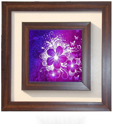 

Lila Painting DVL- S- 278 With Wooden Frame Canvas Art(12 inch X 12 inch)