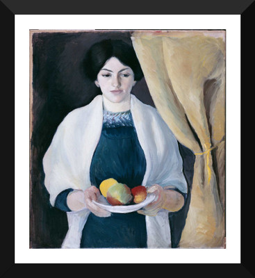 

Tallenge - August Macke - Portrait with Apples - Framed A3 Size Poster Paper Print(17 inch X 12 inch, Framed)
