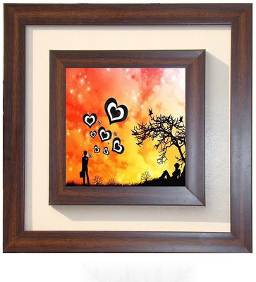 

Lila Painting DVL- L- 251 With Wooden Frame Canvas Art(18 inch X 18 inch)