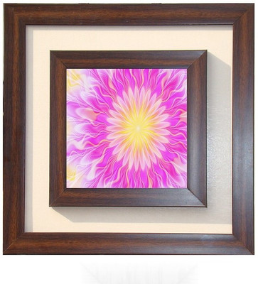 

Lila Painting DVL- S- 525 With Wooden Frame Canvas Art(12 inch X 12 inch)