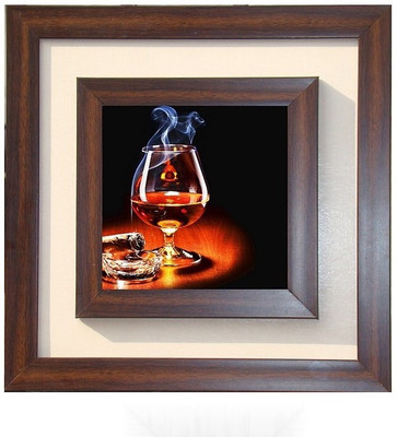 

Lila Painting DVL- L- 364 With Wooden Frame Canvas Art(18 inch X 18 inch)