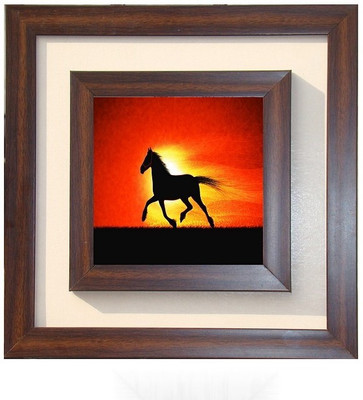 

Lila Painting DVL- S- 398 With Wooden Frame Canvas Art(12 inch X 12 inch)