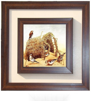 

Lila Painting DVL- M- 278 With Wooden Frame Canvas Art(15 inch X 15 inch)