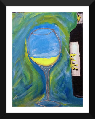 

Tallenge - Still Life With Wine - Bar Art - Framed A3 Size Poster Paper Print(17 inch X 12 inch, Framed)