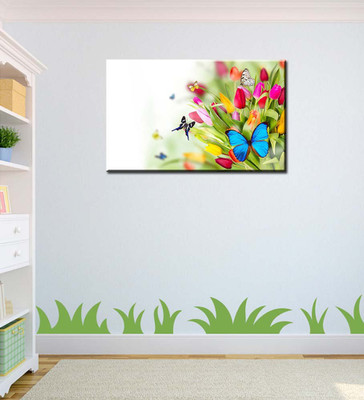 

Tallenge Art For Kids Room Décor - Beautiful Butterflies On Flowers - A3 Size Rolled Poster Paper Print(16.5 inch X 11.7 inch, Rolled)