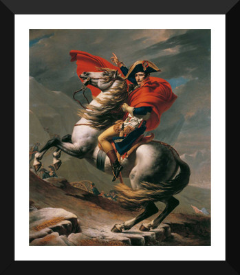 

Tallenge - Jacques-Louis David - Napoleon At The Great St. Bernard - Framed A3 Size Poster Paper Print(17 inch X 12 inch, Framed)