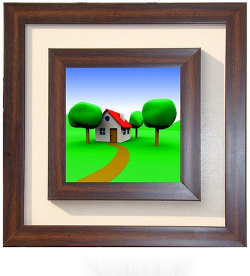 

Lila Painting DVL- L-1088 With Wooden Frame Canvas Art(18 inch X 18 inch)