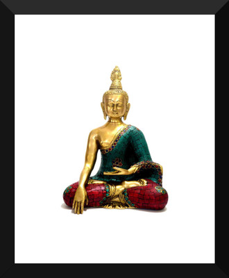 

Tallenge - Turquoise Buddha - Framed A3 Size Poster Paper Print(17 inch X 12 inch, Framed)
