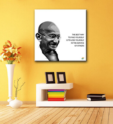 

Tallenge - Mahatma Gandhi Motivational Quotes - The Best Way To Find Yourself Is To Lose Yourself In The Service Of Others - Gallery Wrap Canvas Art(15 inch X 15 inch, Gallery Wrap)