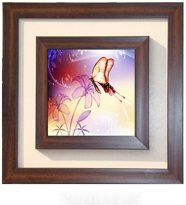 

Lila Painting DVL- M- 593 With Wooden Frame Canvas Art(15 inch X 15 inch)