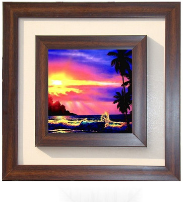 

Lila Painting DVL- S-1138 With Wooden Frame Canvas Art(12 inch X 12 inch)