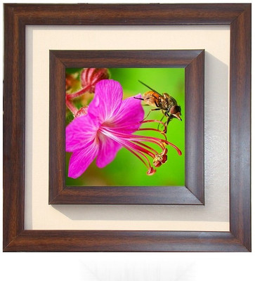 

Lila Painting DVL- M- 814 With Wooden Frame Canvas Art(15 inch X 15 inch)