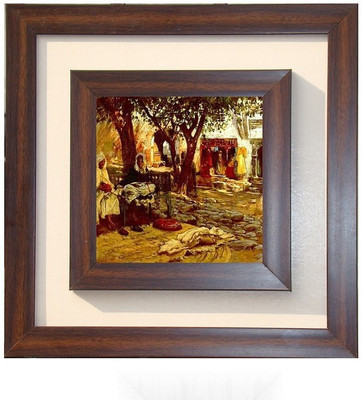 

Lila Painting DVL- S-1016 With Wooden Frame Canvas Art(12 inch X 12 inch)