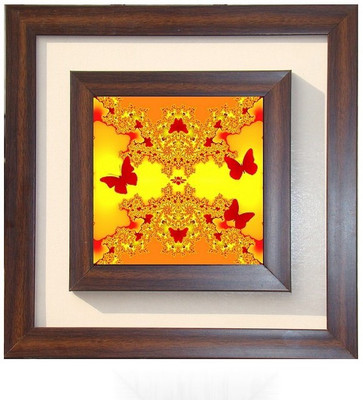 

Lila Painting DVL- M- 218 With Wooden Frame Canvas Art(15 inch X 15 inch)