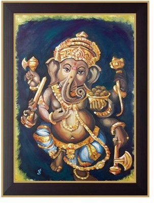 Nilgiri Touch Lord Ganesha Photo Frame Canvas Painting(13 inch x 10 inch) available at flipkart for Rs.399