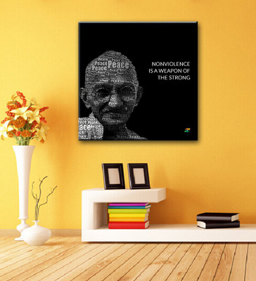 

Tallenge - Mahatma Gandhi Motivational Quotes - Nonviolence Is A Weapon Of The Strong - Gallery Wrap Canvas Art(15 inch X 15 inch, Gallery Wrap)