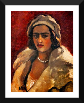 

Tallenge - Amrita Shergil - 1 - Framed A3 Size Poster Paper Print(17 inch X 12 inch, Framed)