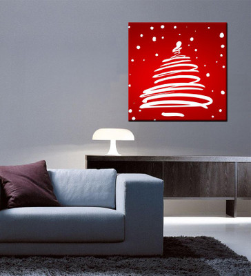 

Tallenge Christmas Collection - Abstract Christmas Tree - Gallery Wrap Canvas Art(15 inch X 15 inch, Stretched)