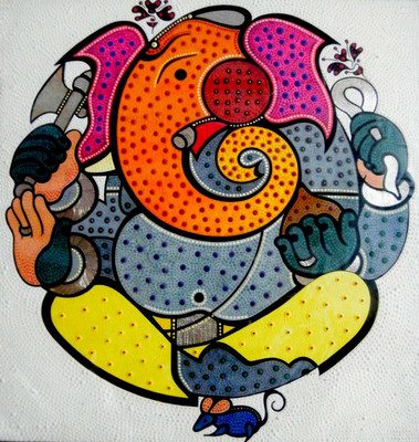 

Tallenge - Modern Art - Omkara Ganpati - Unframed Rolled A3 Size Poster Paper Print(16.5 inch X 11.6 inch, Rolled)
