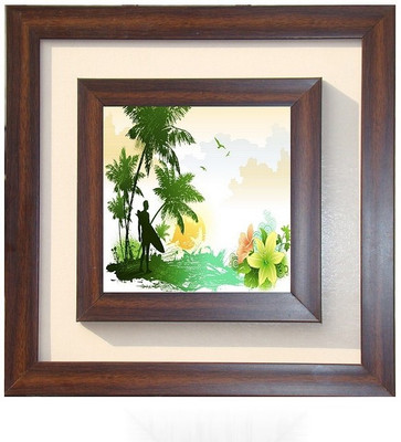 

Lila Painting DVL- L- 259 With Wooden Frame Canvas Art(18 inch X 18 inch)