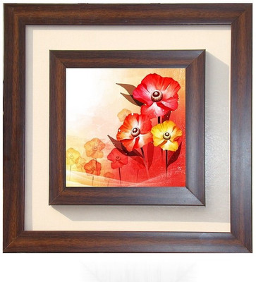 

Lila Painting DVL- L- 585 With Wooden Frame Canvas Art(18 inch X 18 inch)