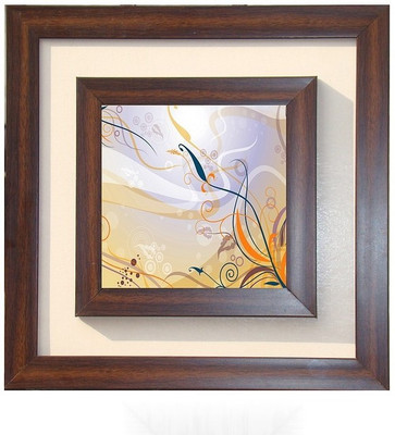 

Lila Painting DVL- S- 614 With Wooden Frame Canvas Art(12 inch X 12 inch)