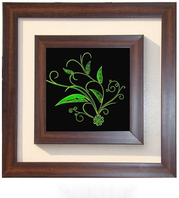 Lila Painting DVL- L- 323 With Wooden Frame Canvas Art(18 inch X 18 inch)