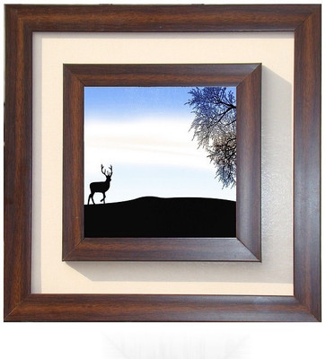 

Lila Painting DVL- S- 408 With Wooden Frame Canvas Art(12 inch X 12 inch)