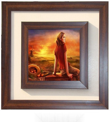 Lila Painting DVL- S- 607 With Wooden Frame Canvas Art(12 inch X 12 inch)