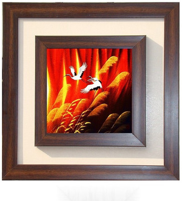 

Lila Painting DVL- M- 772 With Wooden Frame Canvas Art(15 inch X 15 inch)