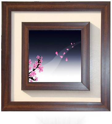 

Lila Painting DVL- S- 407 With Wooden Frame Canvas Art(12 inch X 12 inch)