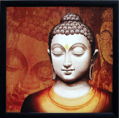 

Meditating Buddha Fine Art Print(11 inch X 11 inch, Framed)