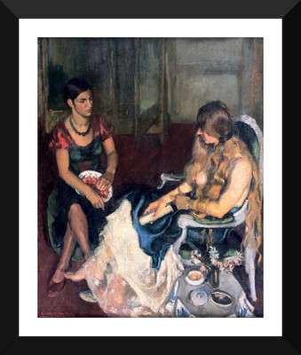 

Tallenge - Amrita Shrgil - Young Girls, 1932 - Framed A3 Size Poster Paper Print(17 inch X 12 inch, Framed)