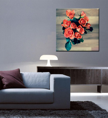 

Tallenge Christmas Collection - Roses - Gallery Wrap Canvas Art(15 inch X 15 inch, Stretched)