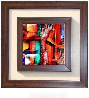 

Lila Painting DVL- L- 598 With Wooden Frame Canvas Art(18 inch X 18 inch)