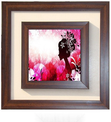 

Lila Painting DVL- S- 423 With Wooden Frame Canvas Art(12 inch X 12 inch)