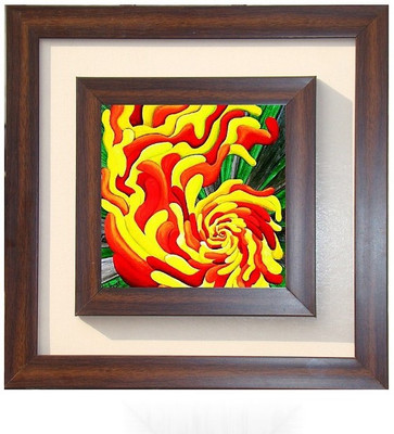 

Lila Painting DVL- L- 664 With Wooden Frame Canvas Art(18 inch X 18 inch)