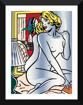 

Tallenge - Roy Lichtenstein - Crying Girl - Framed A3 Size Poster Paper Print(17 inch X 12 inch, Framed)